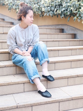 「アイテム（タイツ/ストッキング）」を使った、Miki.Nさん（レディース・148cm）の春コーディネート