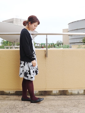 「アイテム（タイツ/ストッキング）」を使った、Miki.Nさん（レディース・148cm・20代）の秋コーディネート