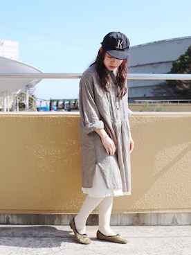 「アイテム（タイツ/ストッキング）」を使った、Miki.Nさん（レディース・148cm）の春コーディネート