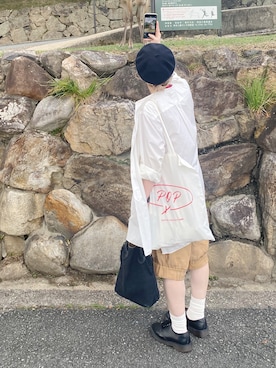 「白ソックス」｜Miki.Nさん（レディース・148cm）の秋コーディネート