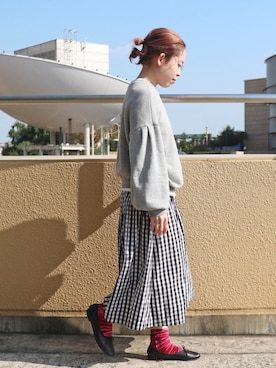 「Tabio（タビオ）のアイテム」を使った、Miki.Nさん（レディース・148cm）の秋コーディネート