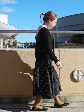 「アイテム（タイツ/ストッキング）」を使った、Miki.Nさん（レディース・148cm）の冬コーディネート