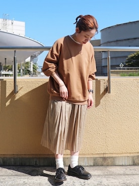 「アイテム（ソックス/靴下）」を使った、Miki.Nさん（レディース・148cm・30代）の秋コーディネート