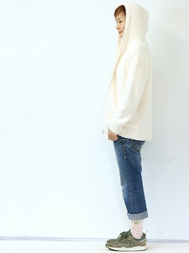 「アースカラー」｜「アイテム（ルームウェア）」を使った、fran de lingerie PRさん（レディース・160cm）の秋コーディネート