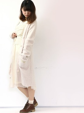 「アイテム（ルームウェア）」を使った、fran de lingerie PRさん（レディース・157cm）の秋コーディネート