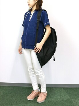 「アイテム（ルームウェア）」を使った、fran de lingerie PRさん（レディース・157cm）の春コーディネート