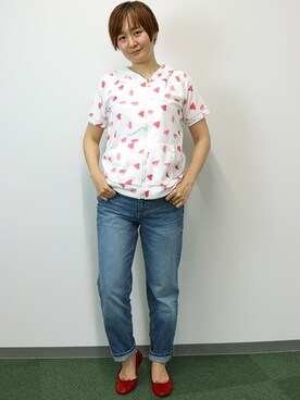 「アイテム（ルームウェア）」を使った、fran de lingerie PRさん（レディース・160cm）の春コーディネート