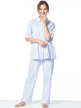 「アイテム（ルームウェア）」を使った、fran de lingerie PRさん（レディース・158cm）の春コーディネート