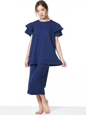 「アイテム（ルームウェア）」を使った、fran de lingerie PRさん（レディース・158cm）の春コーディネート