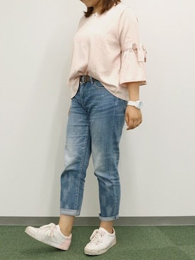 「リラックススタイル」｜「アイテム（ルームウェア）」を使った、fran de lingerie PRさん（レディース・157cm）の秋コーディネート