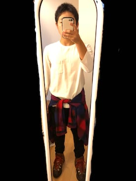 「LIVEコーデ」｜「アイテム（ブーツ）」を使った、keiさん（メンズ・163cm）の秋コーディネート