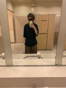 「WhoWhat（フーワット）のアイテム（トップス）」を使った、よーださん（メンズ・174cm）の夏コーディネート