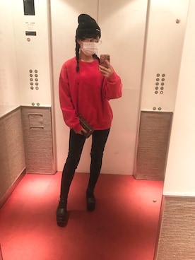 「Ralph Lauren」｜「アイテム（ニットキャップ/ビーニー）」を使った、🐸さん（レディース・163cm）の秋コーディネート