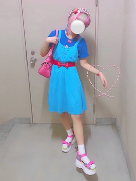 「ベレー帽推奨委員会」｜「アイテム（サンダル）」を使った、糸内ノマ実さん（レディース・150cm）の夏コーディネート