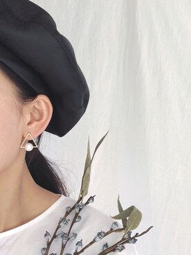 「アイテム（ピアス（片耳用））」を使った、Ann-fafaさん（レディース・160cm）の夏コーディネート