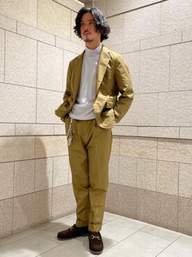 「District（ディストリクト）のアイテム」を使った、米山（yoneyama）さん（メンズ・172cm）の春コーディネート