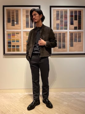 「CROCKETT&JONES（クロケットアンドジョーンズ）のアイテム（その他シューズ）」を使った、米山（yoneyama）さん（メンズ・172cm）の夏コーディネート