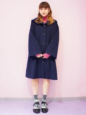 「Candy Stripper（キャンディストリッパー）のアイテム（その他アウター）」を使った、CandyStripperさん（レディース・161cm）の秋コーディネート