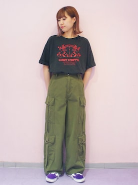 CandyStripperさん（レディース・159cm）の夏コーディネート