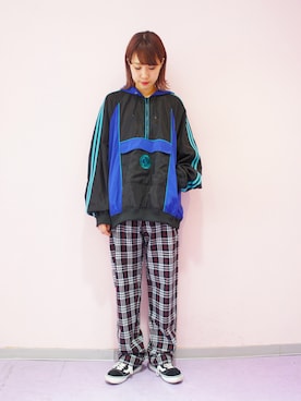 「Candy Stripper」｜「アイテム（マウンテンパーカー）」を使った、CandyStripperさん（レディース・159cm）の夏コーディネート
