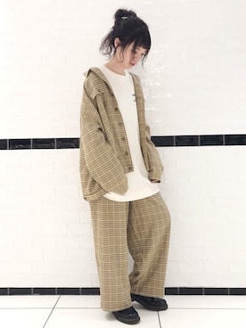 「Candy Stripper（キャンディストリッパー）のアイテム（その他アウター）」を使った、CandyStripperさん（レディース・167cm）の冬コーディネート