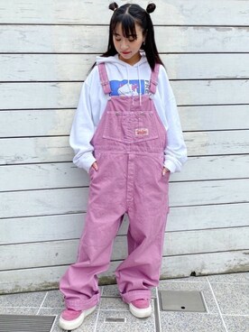 「Candy Stripper」｜「アイテム（オールインワン・サロペット）」を使った、CandyStripperさん（レディース・148cm）の春コーディネート