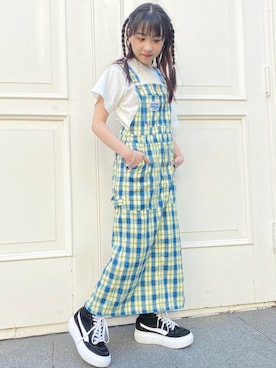 「Candy Stripper」｜「アイテム（ジャンパースカート）」を使った、CandyStripperさん（レディース・148cm）の春コーディネート