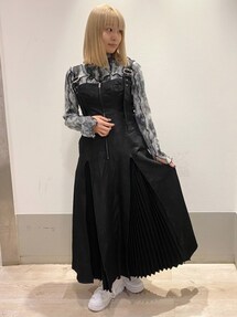 Candy Stripper ジャンパースカート　ブラックデニム　ロング【美品】 Candy Stripper（キャンディストリッパー）の「WIDE STRAP