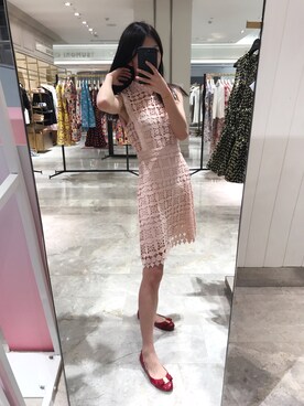 「sandro（サンドロ）のアイテム（ジャケット/アウター）」を使った、lisa0212さん（レディース・160cm）の春コーディネート