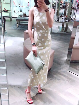 「STUART WEITZMAN（スチュアートワイツマン）のアイテム（アクセサリー）」を使った、lisa0212さん（レディース・160cm）の夏コーディネート