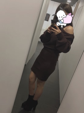 「CECIL McBEE（セシルマクビー）のアイテム（ブーツ）」を使った、生きるちゃんさん（レディース・160cm）の冬コーディネート