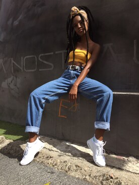 「Chico's（チコズ）のアイテム」を使った、Liyahさん（レディース・165cm）の春コーディネート