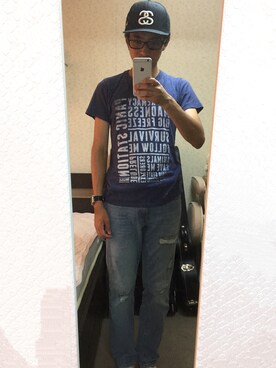 「MUSE（ミューズ）のアイテム」を使った、Tak.Kさん（メンズ・168cm）の夏コーディネート