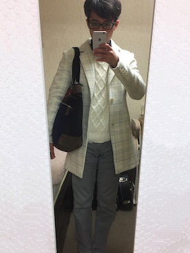 「Discoat Parisien MENS（ディスコートパリシアンメンズ）のアイテム」を使った、Tak.Kさん（メンズ・168cm）の秋コーディネート