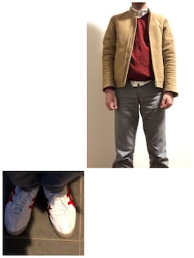 「ランニングシューズ」｜「UNIQLO（ユニクロ）のアイテム」を使った、Tak.Kさん（メンズ・168cm）の春コーディネート