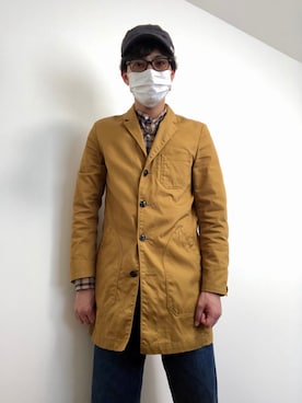 「NANO universe（ナノユニバース）のアイテム（その他アウター）」を使った、Tak.Kさん（メンズ・168cm）の春コーディネート