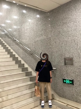 「国潮」｜「アイテム（その他）」を使った、肥婆奶奶:)さん（レディース・155cm）の秋コーディネート