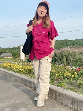 「PENDLETON（ペンドルトン）のアイテム（キャップ）」を使った、みーこさん（レディース・157cm）の夏コーディネート