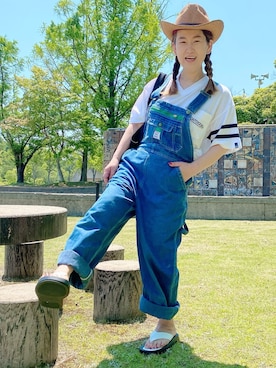 「Reberty（リバティー）のアイテム」を使った、みーこさん（レディース・157cm）の夏コーディネート