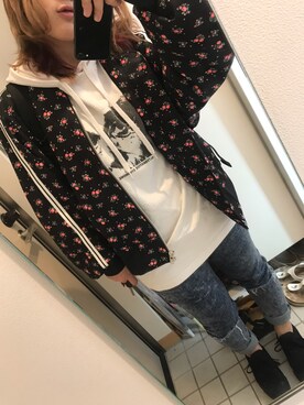 「アイテム（ブルゾン）」を使った、Namiさん（レディース・152cm・30代）の秋コーディネート