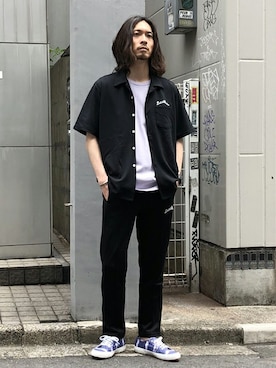 「SUPERGA（スペルガ）のアイテム」を使った、nano・universe men's STAFFさん（メンズ・173cm）の春コーディネート