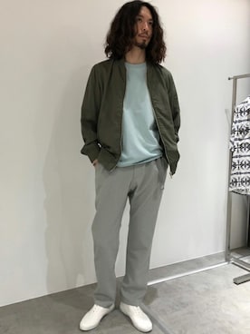 「リラックススタイル」｜「アイテム（ブルゾン）」を使った、nano・universe men's STAFFさん（メンズ・173cm）の春コーディネート