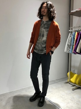 「KAVU（カブー）のアイテム」を使った、nano・universe men's STAFFさん（メンズ・173cm）の春コーディネート