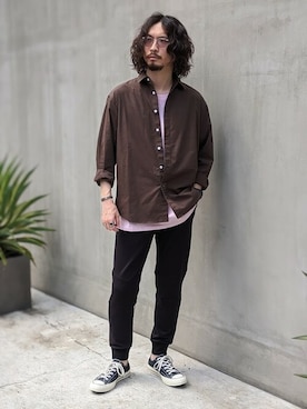 「ジョガーパンツ」｜nano・universe men's STAFFさん（メンズ・173cm）の夏コーディネート