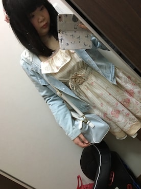 「one after another NICE CLAUP（ワンアフターアナザーナイスクラップ）のアイテム（ブーティ）」を使った、funamonさん（レディース・152cm）の春コーディネート