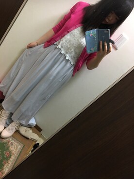 「one after another NICE CLAUP（ワンアフターアナザーナイスクラップ）のアイテム（パンプス）」を使った、funamonさん（レディース・151cm）の春コーディネート