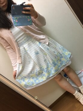 「one after another NICE CLAUP（ワンアフターアナザーナイスクラップ）のアイテム（パンプス）」を使った、funamonさん（レディース・151cm）の春コーディネート