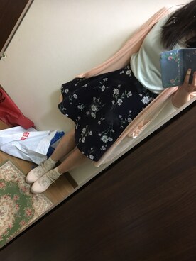 「one after another NICE CLAUP（ワンアフターアナザーナイスクラップ）のアイテム（パンプス）」を使った、funamonさん（レディース・151cm）の春コーディネート