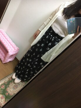 「one after another NICE CLAUP（ワンアフターアナザーナイスクラップ）のアイテム（パンプス）」を使った、funamonさん（レディース・151cm）の春コーディネート