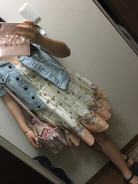 「LIZ LISA（リズリサ）のアイテム（ジャケット/アウター）」を使った、funamonさん（レディース・151cm）の夏コーディネート